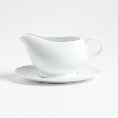 View Aspen Porcelain Gravy Boat with Saucer details