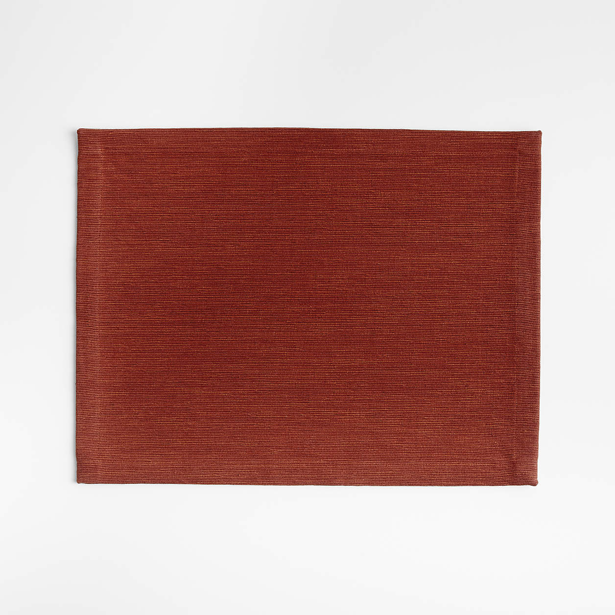 Aspen Red Ochre Autumn Fall Cotton Placemat + Reviews | Crate & Barrel