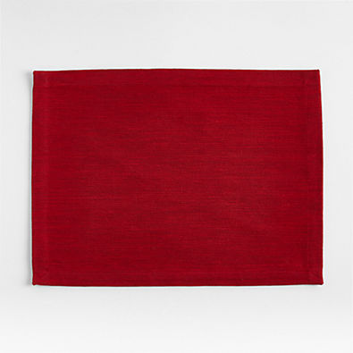 View Aspen Red Cotton Holiday Placemat details