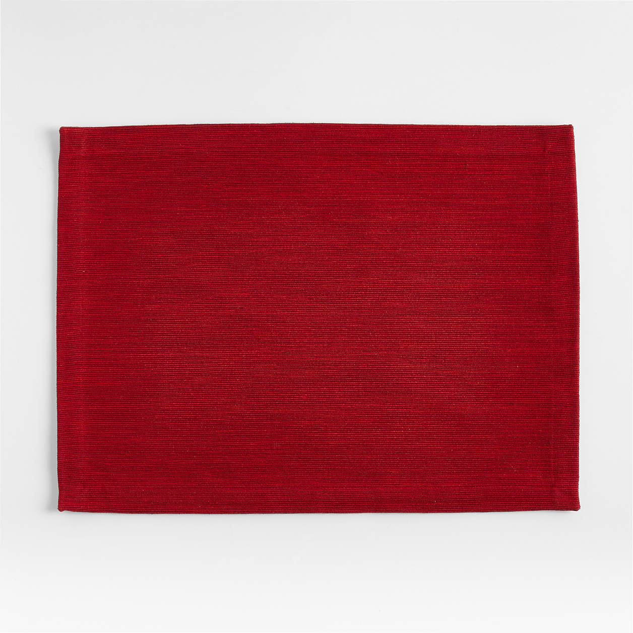 Aspen Red Cotton Christmas Placemat + Reviews | Crate & Barrel