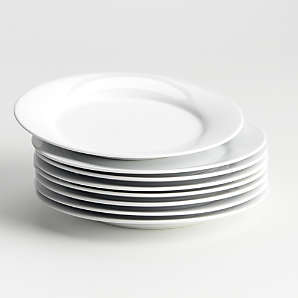 Crate & Barrel MARGO Dinner Plates 11" Cream Wide Rim  1 ea 10 available 