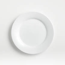 Aspen Rimmed Porcelain Salad Plate + Reviews | Crate & Barrel