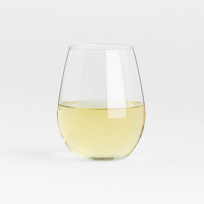 White 9 oz Stemless Wine Glass Gift Box(Set of 12) -Kate Aspen