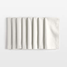 Aspen Crisp White Organic Cotton Napkin, Set of 8 + Reviews | Crate & Barrel