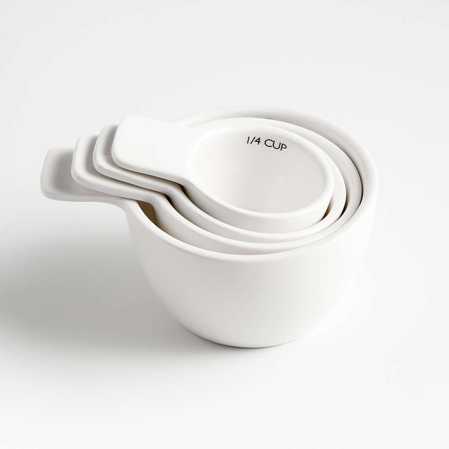 Aspen White Ceramic Measuring Cups