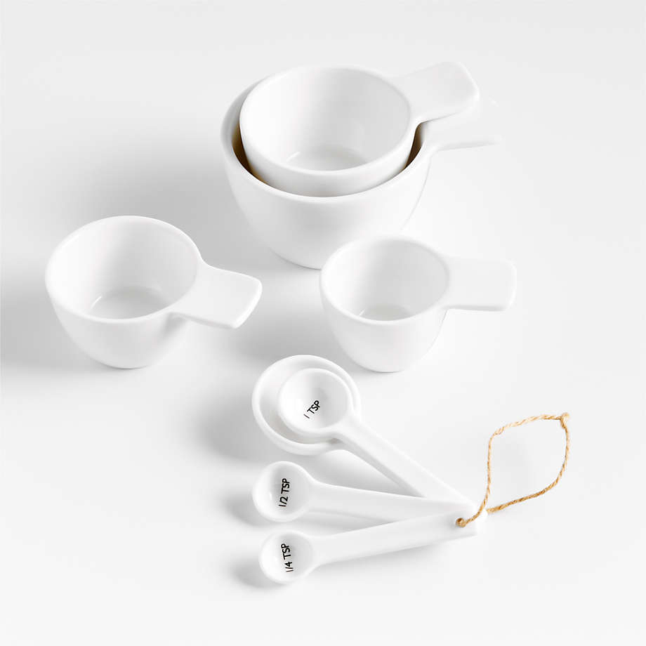 Aspen White Ceramic Measuring Cups