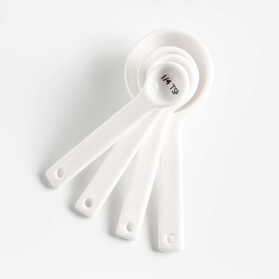 White Ceramic Country Kitchen Chicken With Measuring Spoons