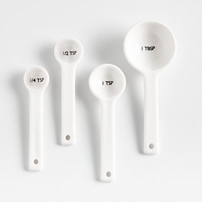 View Aspen White Ceramic Measuring Spoons details