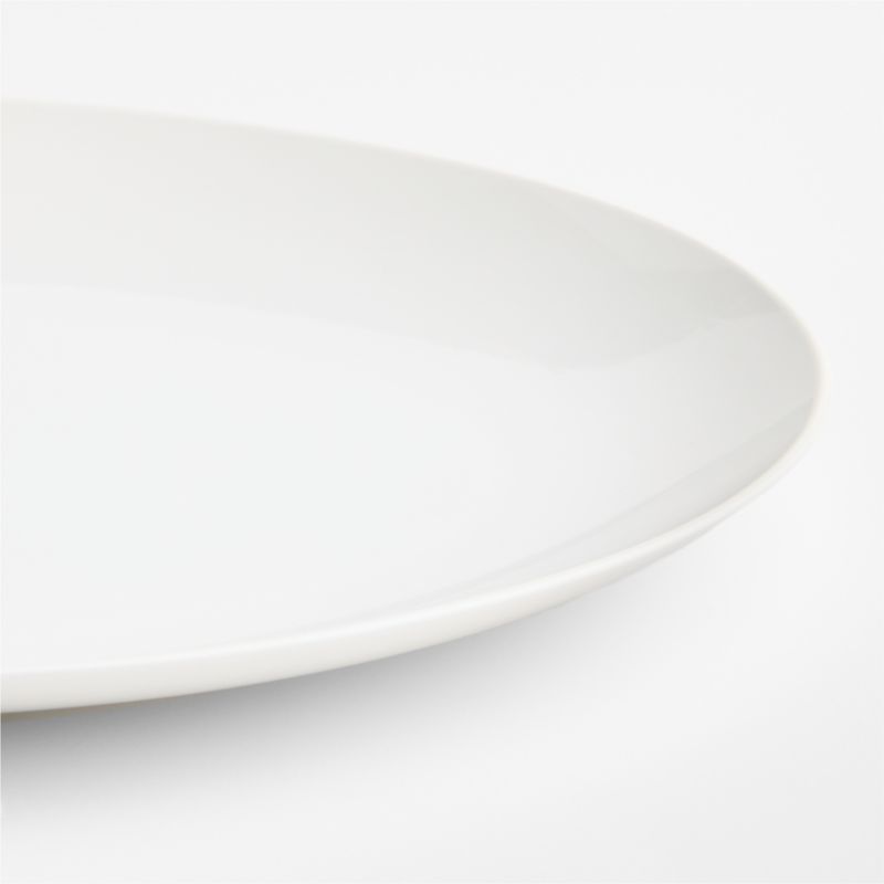 Aspen 13.75" Porcelain Coupe Oval Platter - image 1 of 2