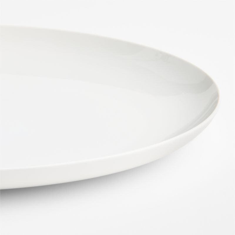 Aspen 16.125" Porcelain Coupe Oval Platter - image 1 of 2