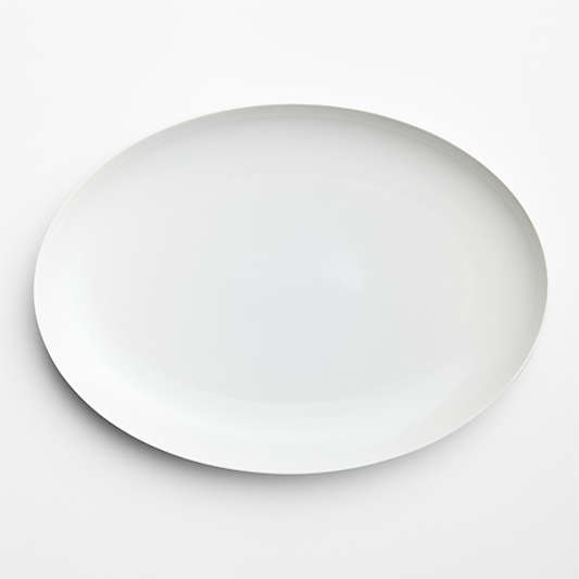 Aspen 16.125" Porcelain Coupe Oval Platter