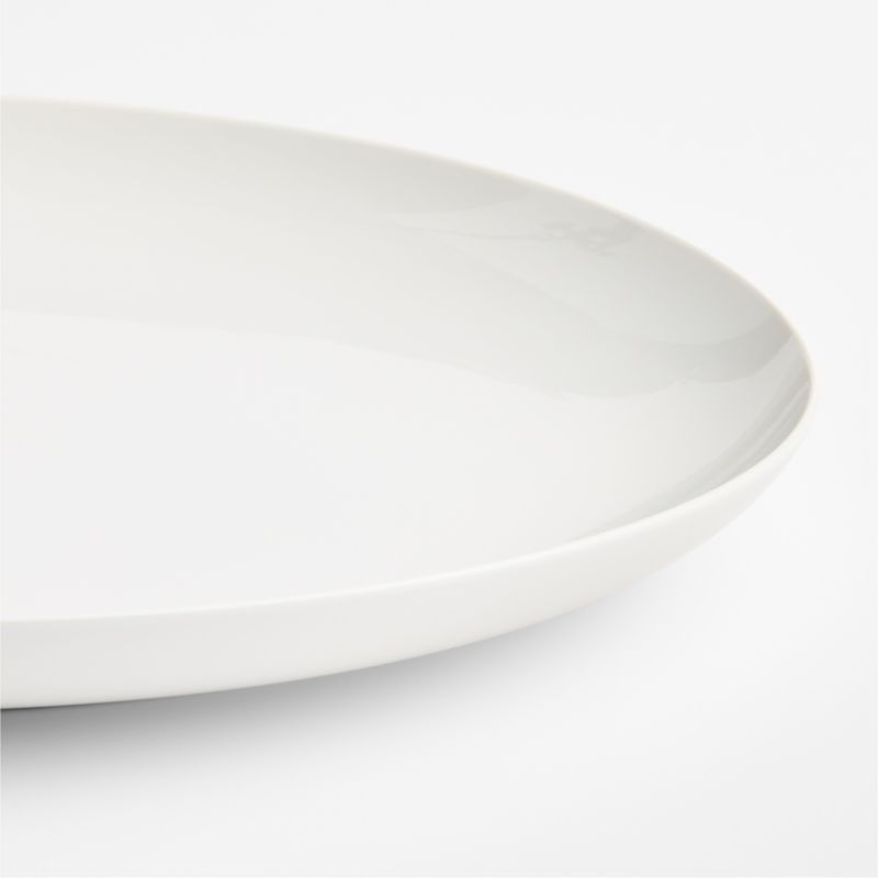 Aspen 17.75" Porcelain Coupe Oval Platter - image 1 of 2