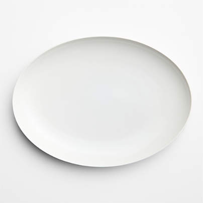 Aspen 17.75" Porcelain Coupe Oval Platter
