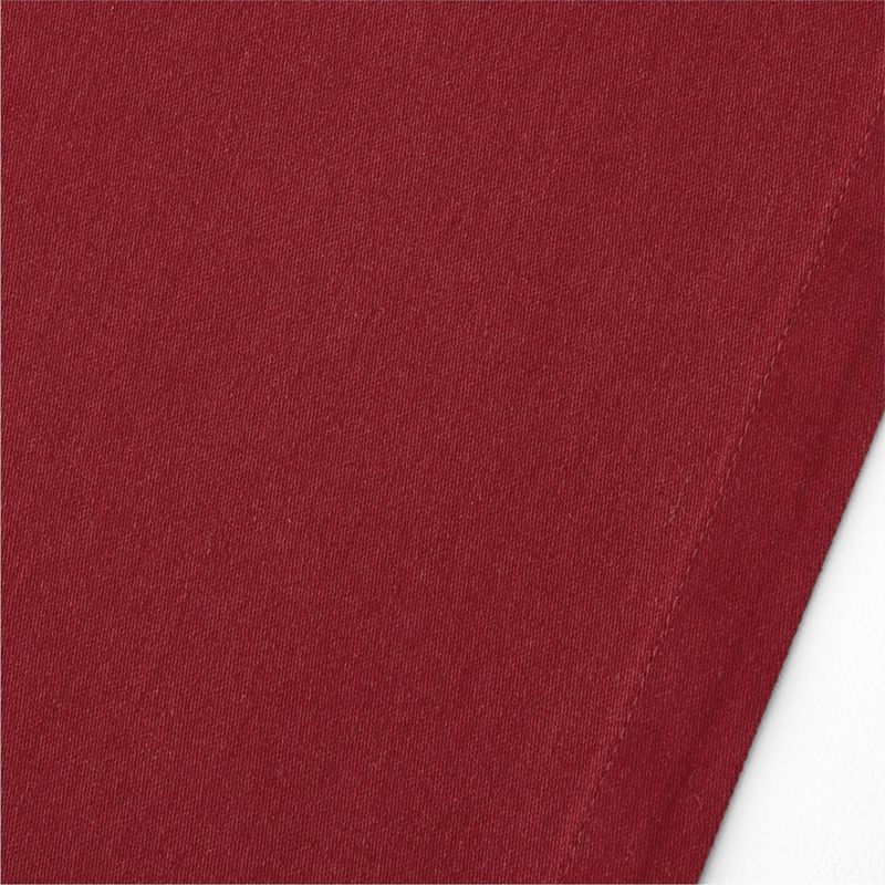 Aspen 108" Luminous Red Organic Cotton Table Runner - image 1 of 2