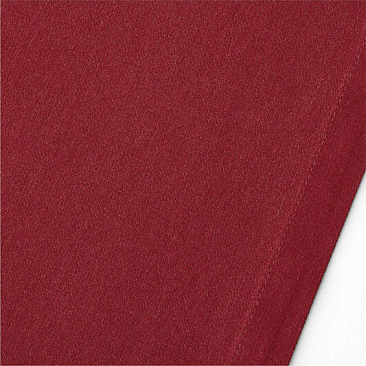 Aspen 108" Luminous Red Organic Cotton Table Runner
