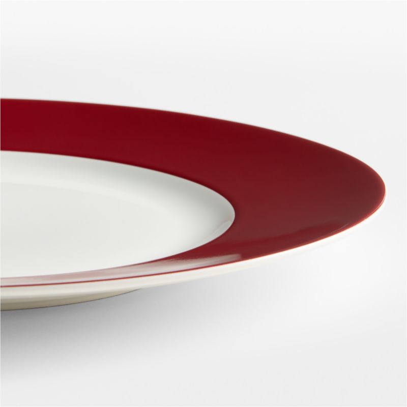 Aspen Red Rim Nutcracker Porcelain Dinner Plate - image 2 of 3