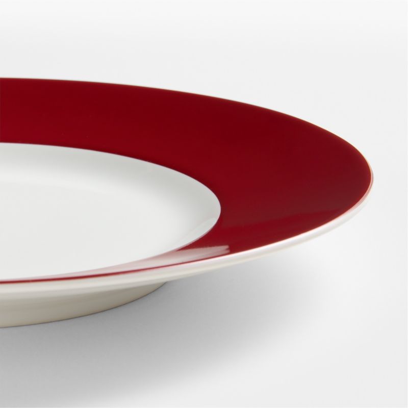 Aspen Red Rim Nutcracker Porcelain Salad Plate - image 3 of 4