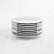 Aspen Rimmed Appetizer Plates, Set of 10