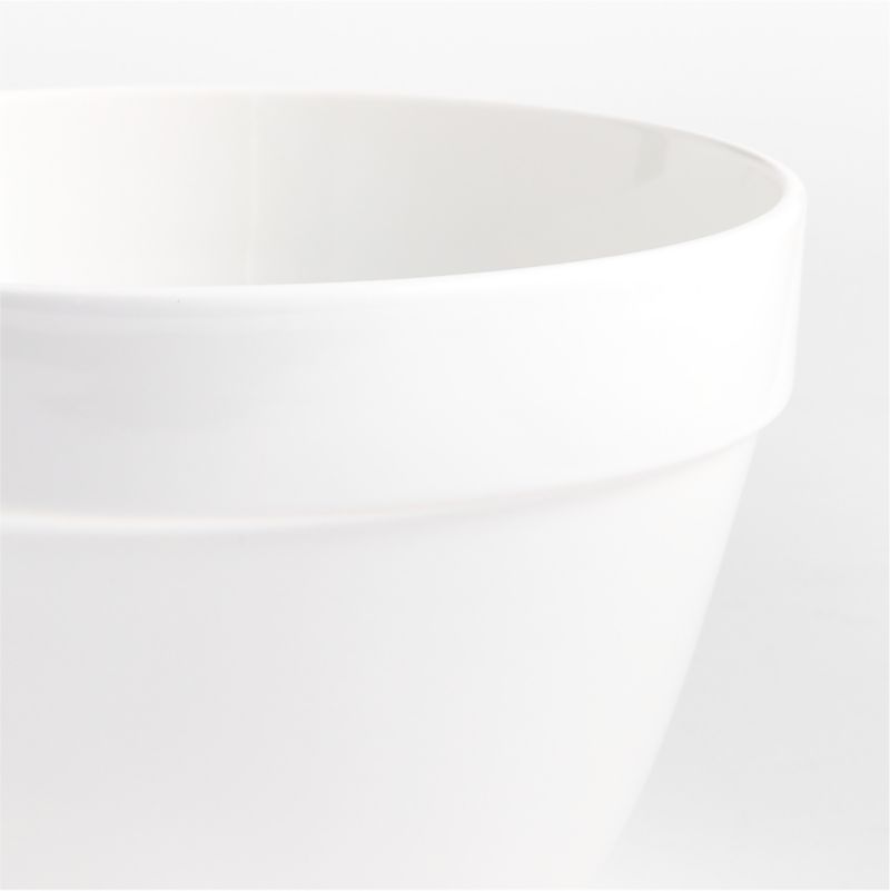 Aspen White Rimmed Ceramic Mixing and Serving Bowls, Set of 4 - image 6 of 7