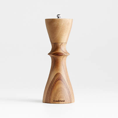 Wooden Salt and Pepper Grinder Set - Premium Acacia Wood Grinders