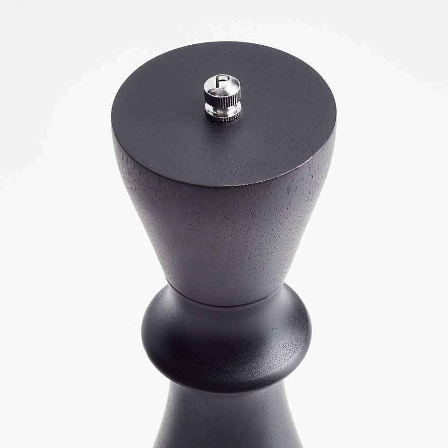 Aster Black Ebonized Wooden Pepper Mill Grinder + Reviews