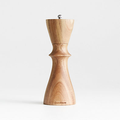 View Crate & Barrel Aster Acacia Wooden Salt Mill Grinder details