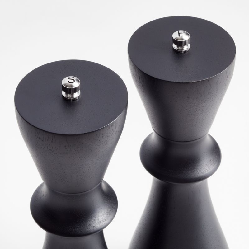 Aster Ebonized Wooden Salt & Pepper Mill Grinder Set - image 2 of 3