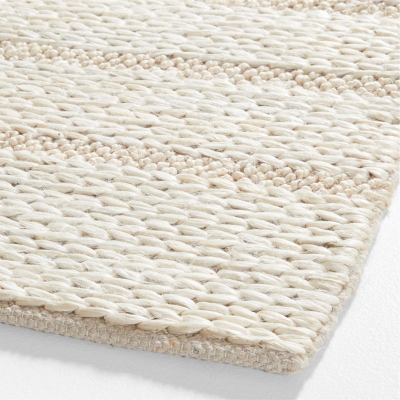Asti Chunky Jute White Area Rug 10'x14' + Reviews | Crate & Barrel
