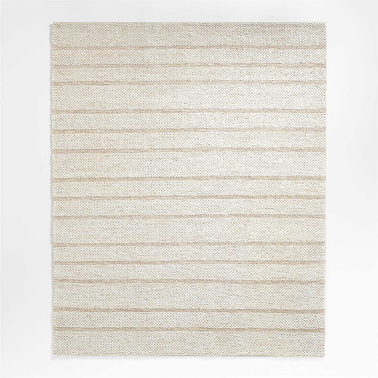 Asti Chunky Jute White Area Rug 6'x9' Crate & Barrel