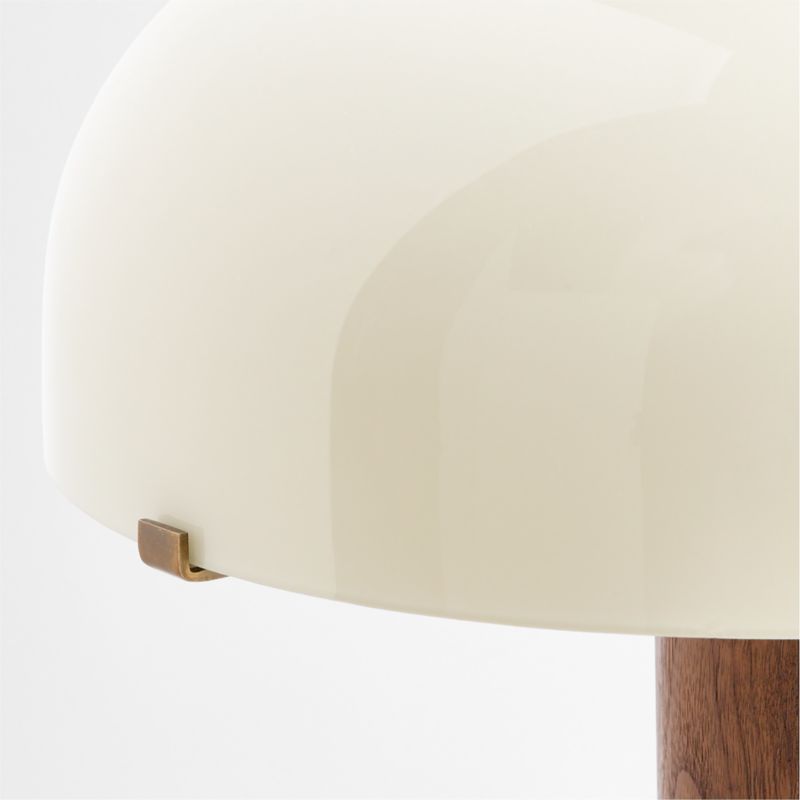 Aston Wood and Marble Table Lamp with Glass Shade 20" - image 3 of 6