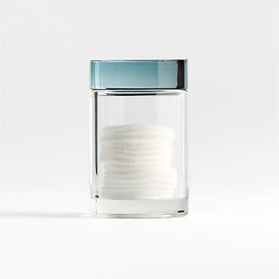 Astoria Small Clear Glass Bathroom Canister
