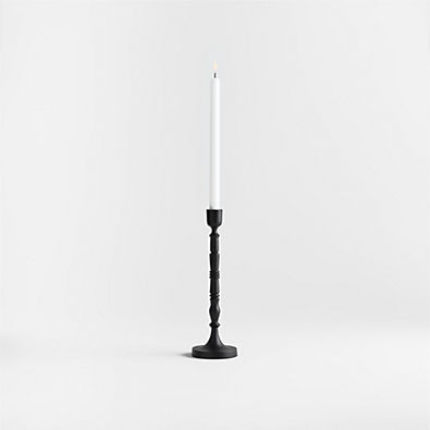 View Astryd Black Metal Taper Holder 12" details