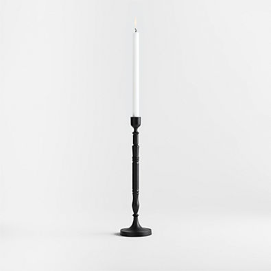View Astryd Black Metal Taper Holder 15" details