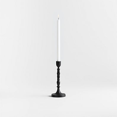 View Astryd Black Metal Taper Holder 9" details