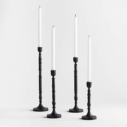 Astryd Black Metal Taper Candle Holders, Set of 4 + Reviews