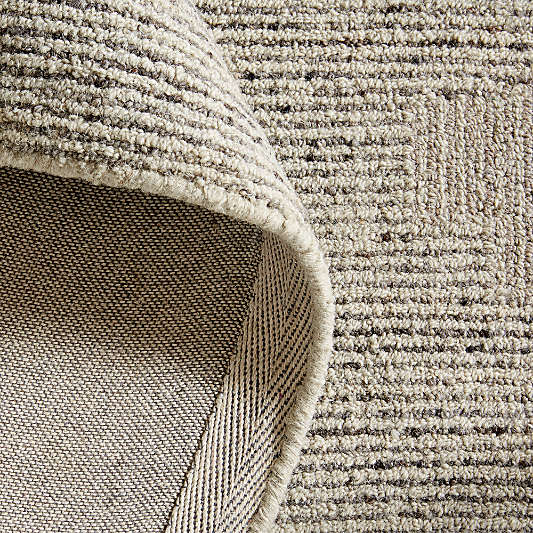 Athens Wool Hand-Tufted Grey Area Rug 8'x10'