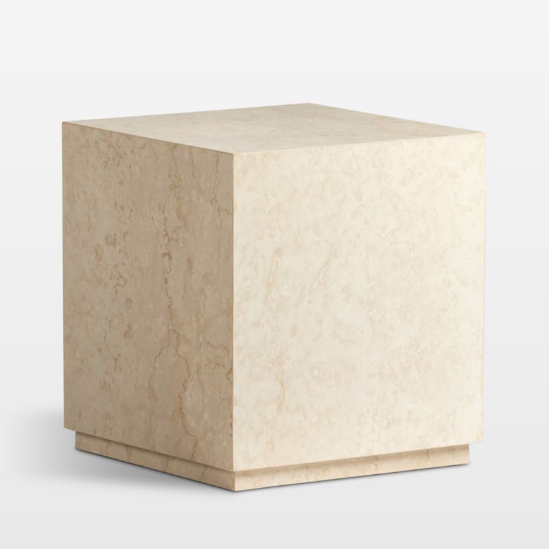 Athens Marble Outdoor End Table - image 3 of 7