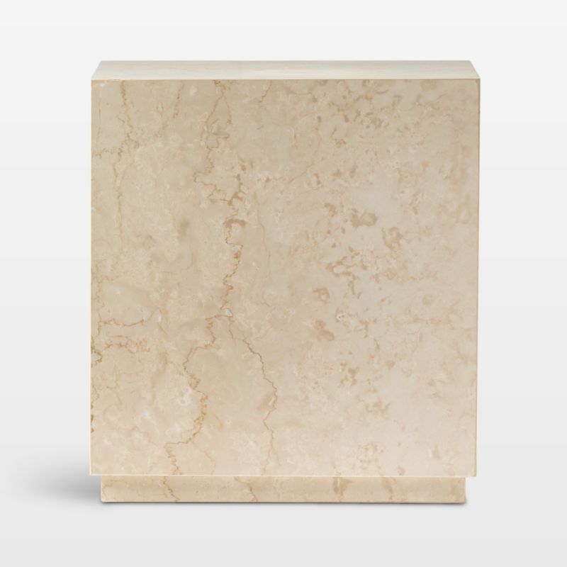 Athens Marble Outdoor End Table - image 0 of 7