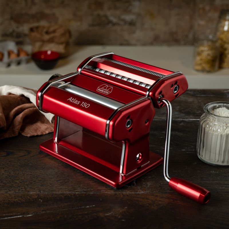 Atlas 150 Aluminum Red Pasta Maker - image 5 of 7