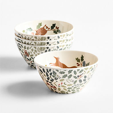 View Autumn Melamine Kids Bowls Set of 4 details