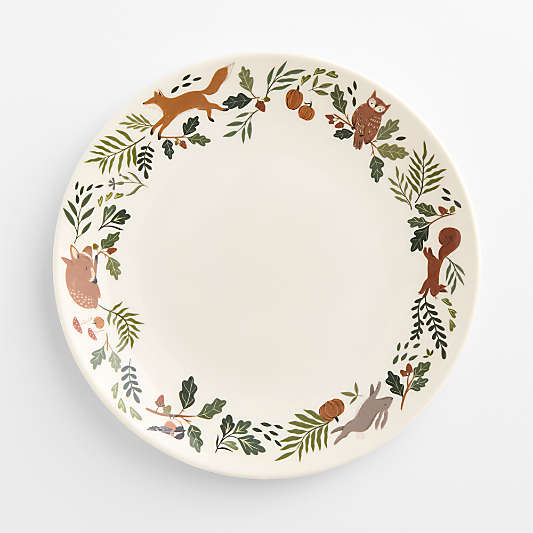 Autumn Melamine Kids Dinner Plate
