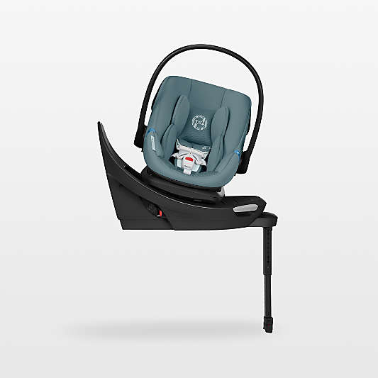 Cybex Aton G2 Stormy Blue Swivel Infant Car Seat with Load Leg Base