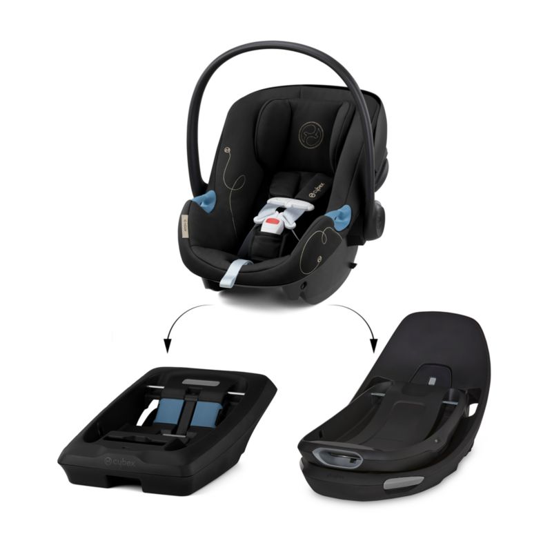 CYBEX Moon Black Aton G Swivel Baby Car Seat - image 9 of 13