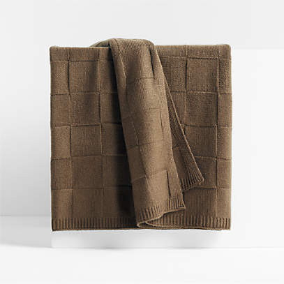 Crate and barrel chunky knit online throw