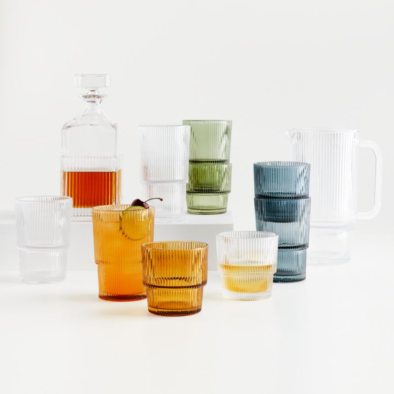 Atwell 11-Oz. Stackable Ribbed Double Old-Fashioned Glass - image 5 of 14