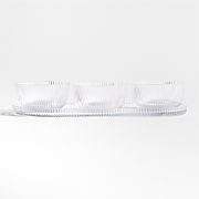 Atwell Glass Tray with Bowl Trio