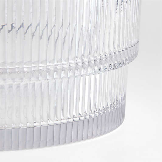 Atwell Ribbed Glass Beverage Tub