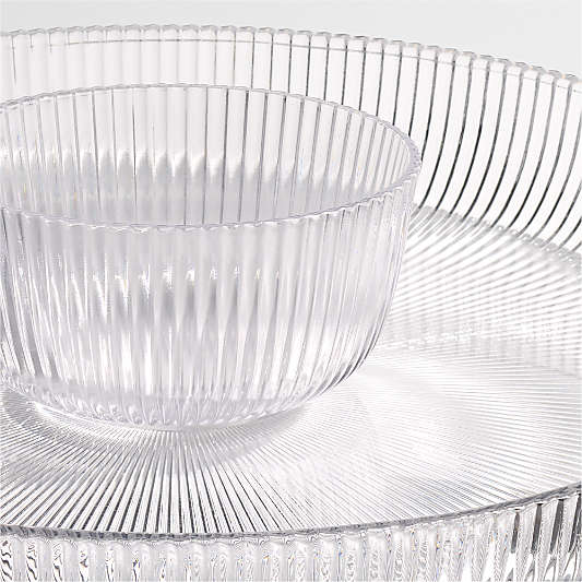 Atwell Glass Chip and Dip with Mini Bowl