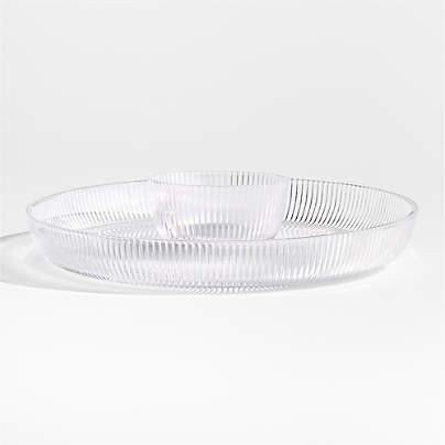 Atwell Glass Chip and Dip with Mini Bowl