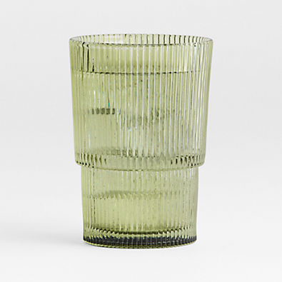 View Atwell 16-Oz. Moss Green Stackable Highball Glass details